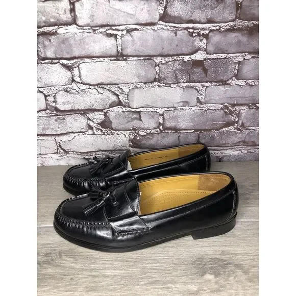 Cole Haan | Shoes | Cole Haan Black Leather Tasselslip On  display picture 2